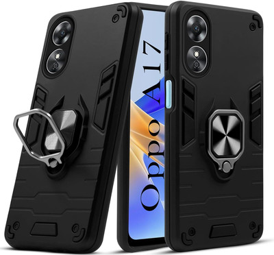 Krish Tech Back Cover for Oppo A17(Black, Shock Proof, Pack of: 1)