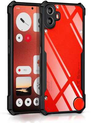 WOW Imagine Bumper Case for Nothing CMF Phone 1 360 Degree Camera Protection | Transparent Hybrid(Black, Camera Bump Protector, Pack of: 1)