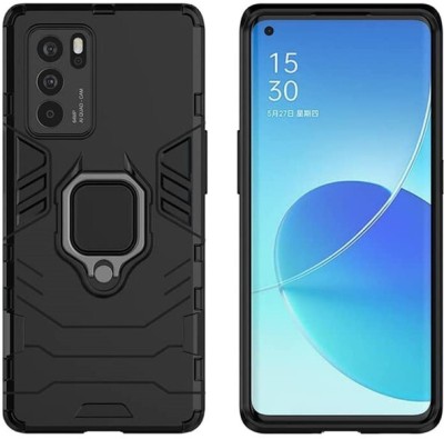 OneLike Bumper Case for Oppo A16(Black, Ring Case, Pack of: 1)