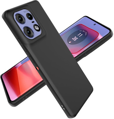 Elica Back Cover for Moto Edge 50 Pro 5G(Black, Shock Proof, Silicon, Pack of: 1)