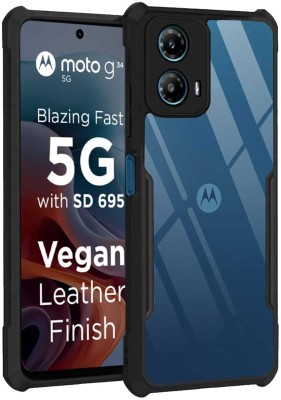 hydcase Back Cover for Motorola Moto G34 5G High Quality Back Cover_1(Black, Shock Proof, Pack of: 1)