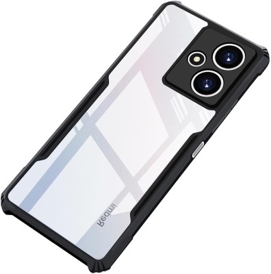 Phone Care Bumper Case for REDMI 12 5G(Black, Transparent, Grip Case, Pack of: 1)