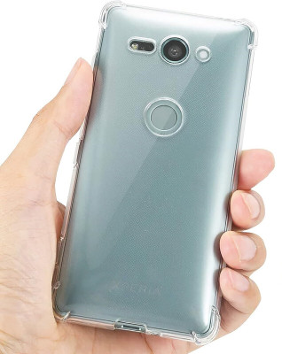 SmartPoint Bumper Case for Sony Xperia XZ2 Compact(Transparent, Shock Proof, Silicon, Pack of: 1)