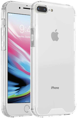 WOW Imagine Bumper Case for Apple iPhone 7 Plus | 8 Plus Non-Yellowing Ultra Slim Back Cover| Camera Protection(Transparent, Shock Proof, Pack of: 1)