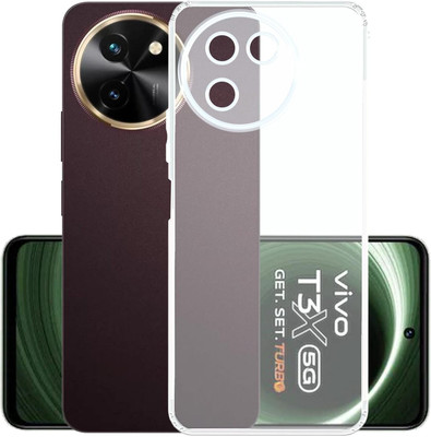 TRIESTER Bumper Case for Vivo T3X 5G(Transparent, Flexible, Pack of: 1)
