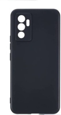 Phone Case Cover Back Cover for Vivo V23e 5G(Black, Grip Case, Silicon, Pack of: 1)