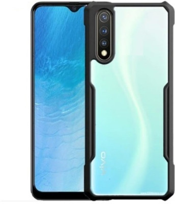 PrimeLike Back Cover for vivo 1917 / vivo Z1x(Black, Grip Case, Silicon, Pack of: 1)
