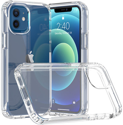 CASE CREATION Bumper Case for iPhone 12 Mini(Transparent, Shock Proof, Pack of: 1)