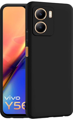 Imake Back Cover for Vivo T2x 5G / Y56 5G / Y16(Black, Camera Bump Protector, Silicon, Pack of: 1)
