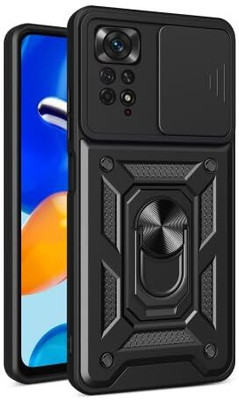 CONNECTPOINT Back Cover for Redmi Note 11 Pro(Black, Hard Case, Pack of: 1)