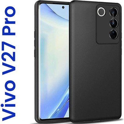 WAREVA Bumper Case for VIVO V27 PRO (5G), VIVO V27 Pro(Black, Shock Proof, Silicon, Pack of: 1)