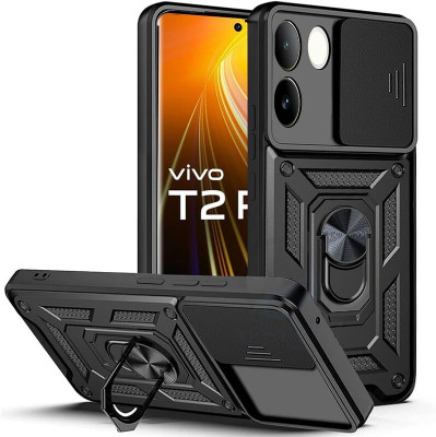 SmartPoint Back Cover for iQOO Z7 Pro 5G / Vivo T2 Pro 5G(Black, Shock Proof, Pack of: 1)