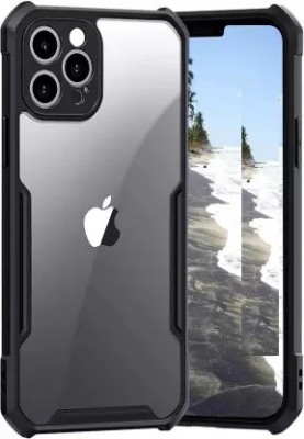 kursa hub Bumper Case for Apple iPhone 13 Pro Max, Apple 13 Pro Max, iPhone 13 Pro Max(Transparent, Black, Shock Proof)
