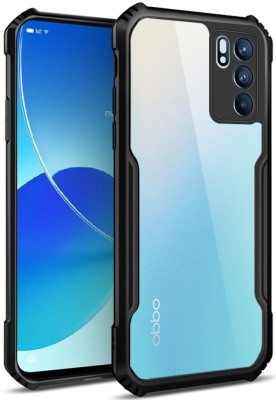 Phone Care Bumper Case for OPPO Reno6 Pro 5G(Black, Transparent, Grip Case, Pack of: 1)