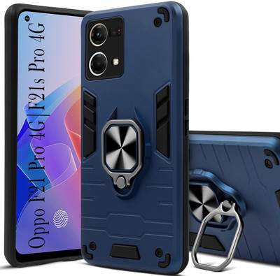 SMARTPOCKET Back Cover for Oppo F21s Pro(Blue, Rugged Armor, Pack of: 1)