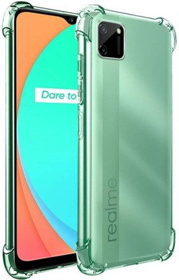 ADI Creations Bumper Case for realme C11, Realme C11(Transparent, Dual Protection, Silicon, Pack of: 1)