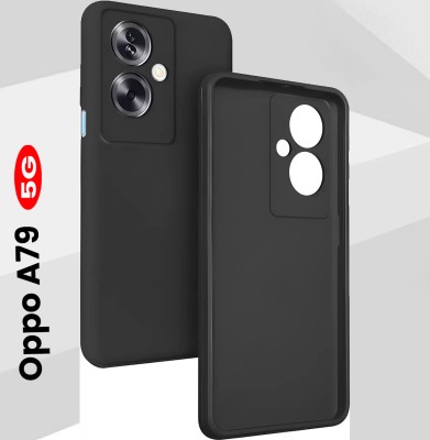 Stunny Bumper Case for Oppo A79 5G(Black, Transparent, Shock Proof, Silicon, Pack of: 1)