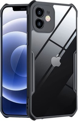 THE JUMP START STORE Back Cover for IPhone 12 Pro Max Shockproof Hybrid 360 Degree Protection Lightweight Bumper Clear Case(Transparent, Grip Case, Pack of: 1)