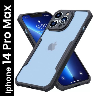 WAREVA Bumper Case for APPLE IPHONE 14 PRO MAX, IPHONE 14 PRO MAX(Black, Transparent, Shock Proof, Pack of: 1)