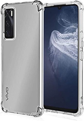 ALFA URBAN Back Cover for vivo V20 Se Transparent case | Raised Bumps Case | Soft TPU(Transparent, Flexible, Silicon, Pack of: 1)