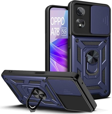 Elica Bumper Case for Oppo A78 (5G)(Blue, Ring Case, Pack of: 1)