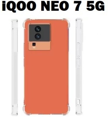 ASVALBUY Bumper Case for Vivo iQOO Neo 7 5G, iQOO Neo 7 5G(Transparent, Shock Proof, Silicon, Pack of: 1)