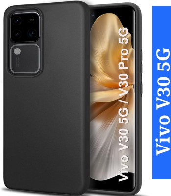 WAREVA Bumper Case for Vivo V30 5G(Black, Shock Proof, Silicon, Pack of: 1)