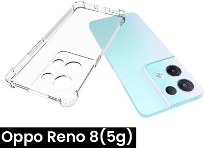 WAREVA Front & Back Case for OPPO RENO 8 '5G', OPPO RENO 8(Transparent, Camera Bump Protector, Silicon, Pack of: 1)