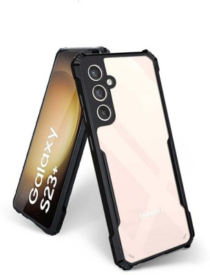 AKSP Bumper Case for Samsung Galaxy S23 Plus Slim Fit Protective Design(Transparent, Black, Dual Protection, Pack of: 1)