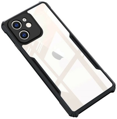 AKSP Bumper Case for Apple iPhone 12 Mini(Black, Transparent, Camera Bump Protector, Pack of: 1)