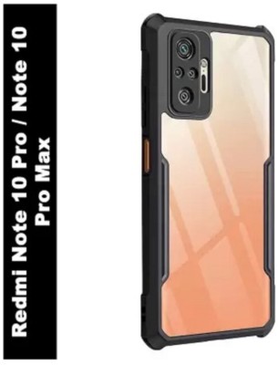 Techforce Back Cover for Redmi Note 10 Pro, IP(Black, Grip Case, Pack of: 1)