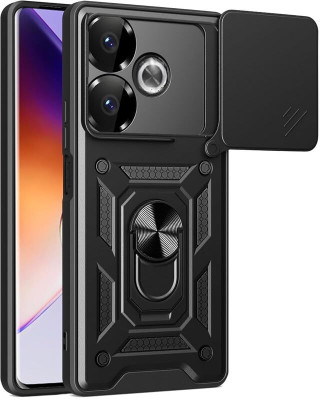 Elica Back Cover for Mi Redmi 13 5G / Poco M6 Plus 5G(Black, Hard Case, Pack of: 1)