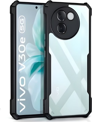 Sciforce Back Cover for Vivo V30e 5G, Vivo V30e, back cover(Black, Transparent, Silicon, Pack of: 1)