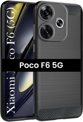 Scobilee Bumper Case for Poco F6 5G(Black, Shock Proof, Silicon, Pack of: 1)