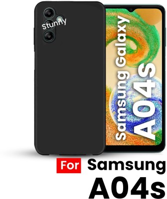 Stunny Bumper Case for SAMSUNG GALAXY A04s HIGH QUALITY MOBILE COVER(Black, Silicon)