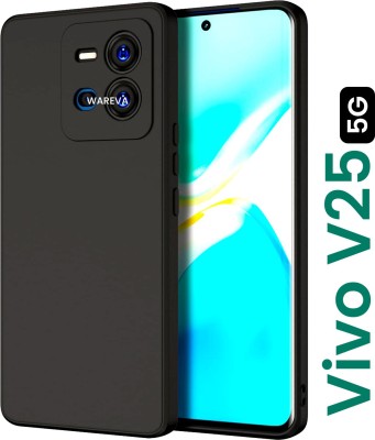 WAREVA Bumper Case for VIVO V25 [5G], VIVO V25, vivo v25 [5g](Black, Shock Proof, Silicon, Pack of: 1)