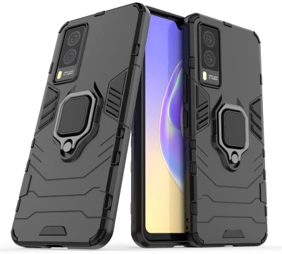 FITSMART Bumper Case for vivo V21e 5G(Black, Rugged Armor, Pack of: 1)