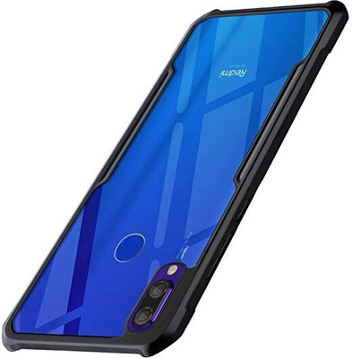 WOW Imagine Bumper Case for Redmi Note 7 | 7 Pro | 7S 360 Degree Camera Protection | Transparent Hybrid(Black, Camera Bump Protector, Pack of: 1)