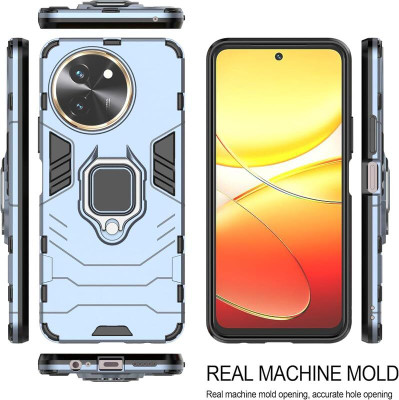 SUCH Flip Cover for Back Cover for Vivo_T3x 5G Kickstand back cover (Blue, Dual Protection, Pack of: 1)(Blue, Camera Bump Protector, Pack of: 1)
