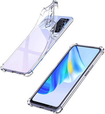 Phone Back Cover Bumper Case for OPPO A74 5G(Transparent, White, Grip Case, Pack of: 1)