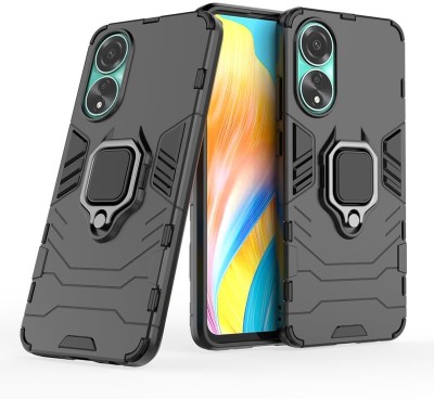 FITSMART Bumper Case for Oppo A58 4G(Black, Rugged Armor, Pack of: 1)