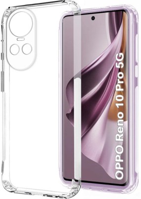 CONNECTPOINT Bumper Case for Oppo Reno 10 Pro 5G(Transparent, Grip Case, Silicon, Pack of: 1)
