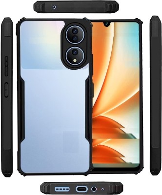 Phone Back Cover Bumper Case for OPPO Reno8T 5G(Black, Transparent, Grip Case, Pack of: 1)