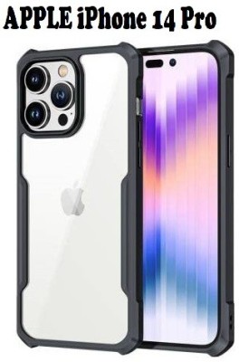 LIKEDESIGN Bumper Case for APPLE iPhone 14 Pro, iPhone 14 Pro(Transparent, Black, Shock Proof, Pack of: 1)