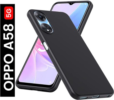 Stunny Bumper Case for OPPO A58 5G(Black, Matte Finish, Pack of: 1)