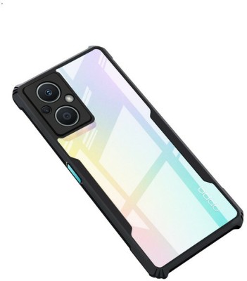 AKSP Bumper Case for Oppo F21 Pro 5G/Oppo F21s Pro 5G Crystal Clear(Black, Transparent, Dual Protection, Pack of: 1)
