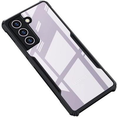 AKSP Bumper Case for Samsung Galaxy S21 Fe 5G Crystal Clear Clarity(Transparent, Black, Dual Protection, Pack of: 1)