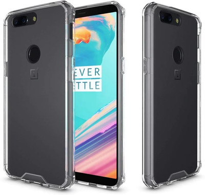 CASE CREATION Bumper Case for OnePlus 5T(Transparent, Camera Bump Protector, Pack of: 1)