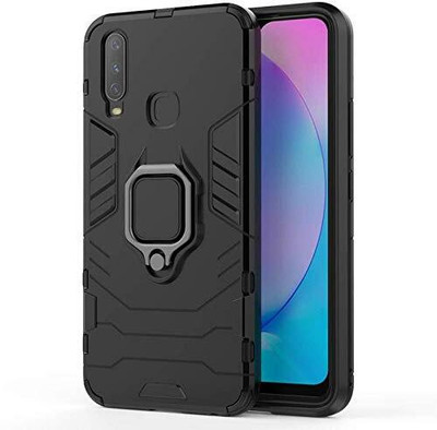 Shining Stars Bumper Case for Vivo Y15(Black, Ring Case, Pack of: 1)