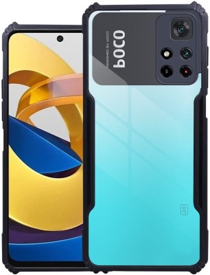 Phone Care Bumper Case for POCO M4 Pro 5G(Black, Transparent, Grip Case, Pack of: 1)